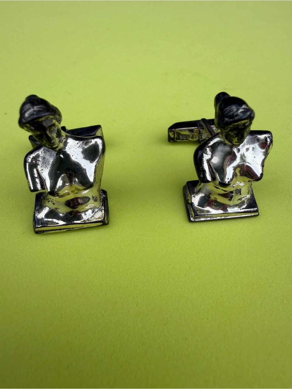 Fenwick & Sailors Cufflinks Sterling Mythological Muses Busts
